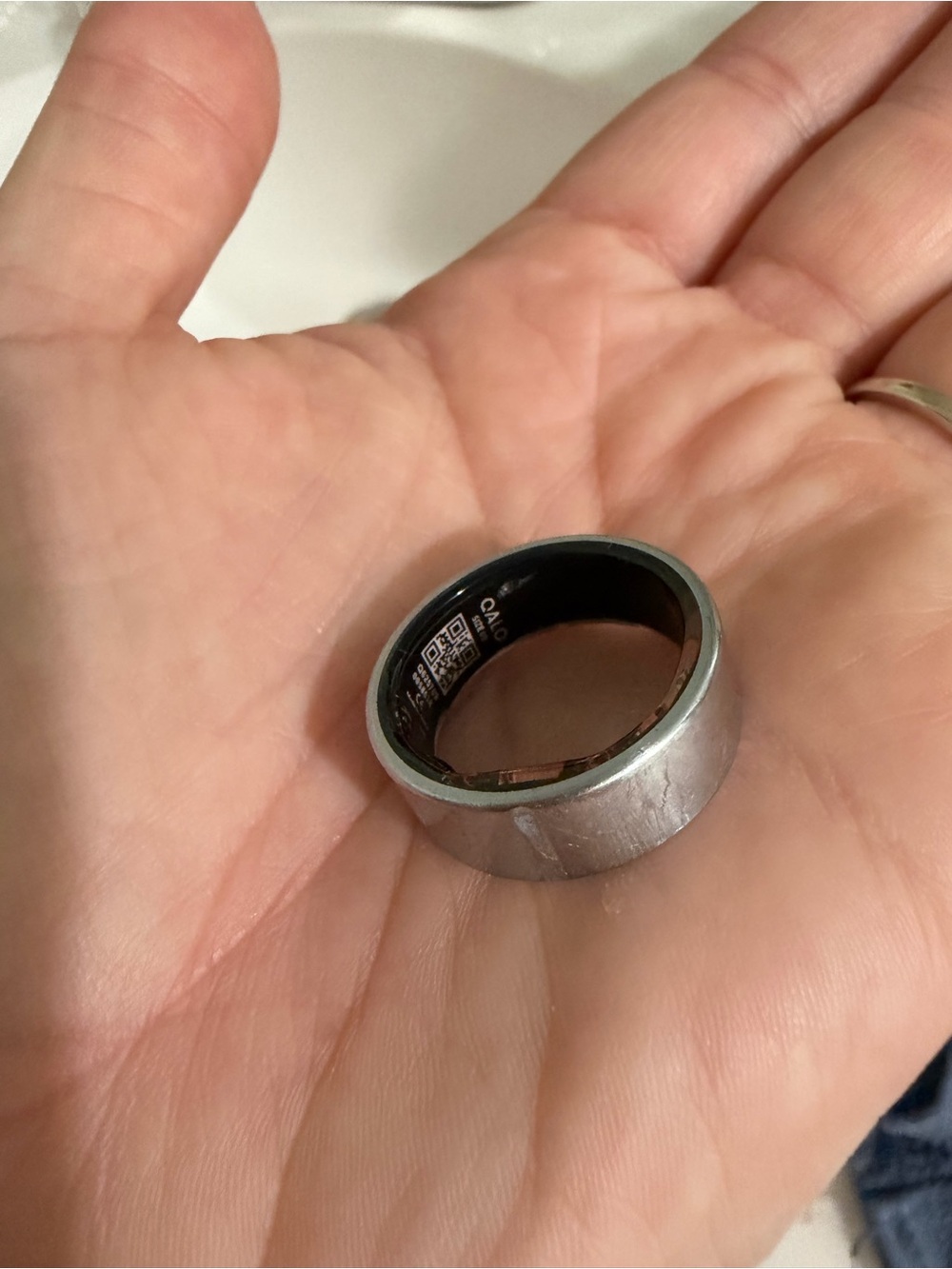 Smart Stainless Steel Men’s Smart Ring - Silver